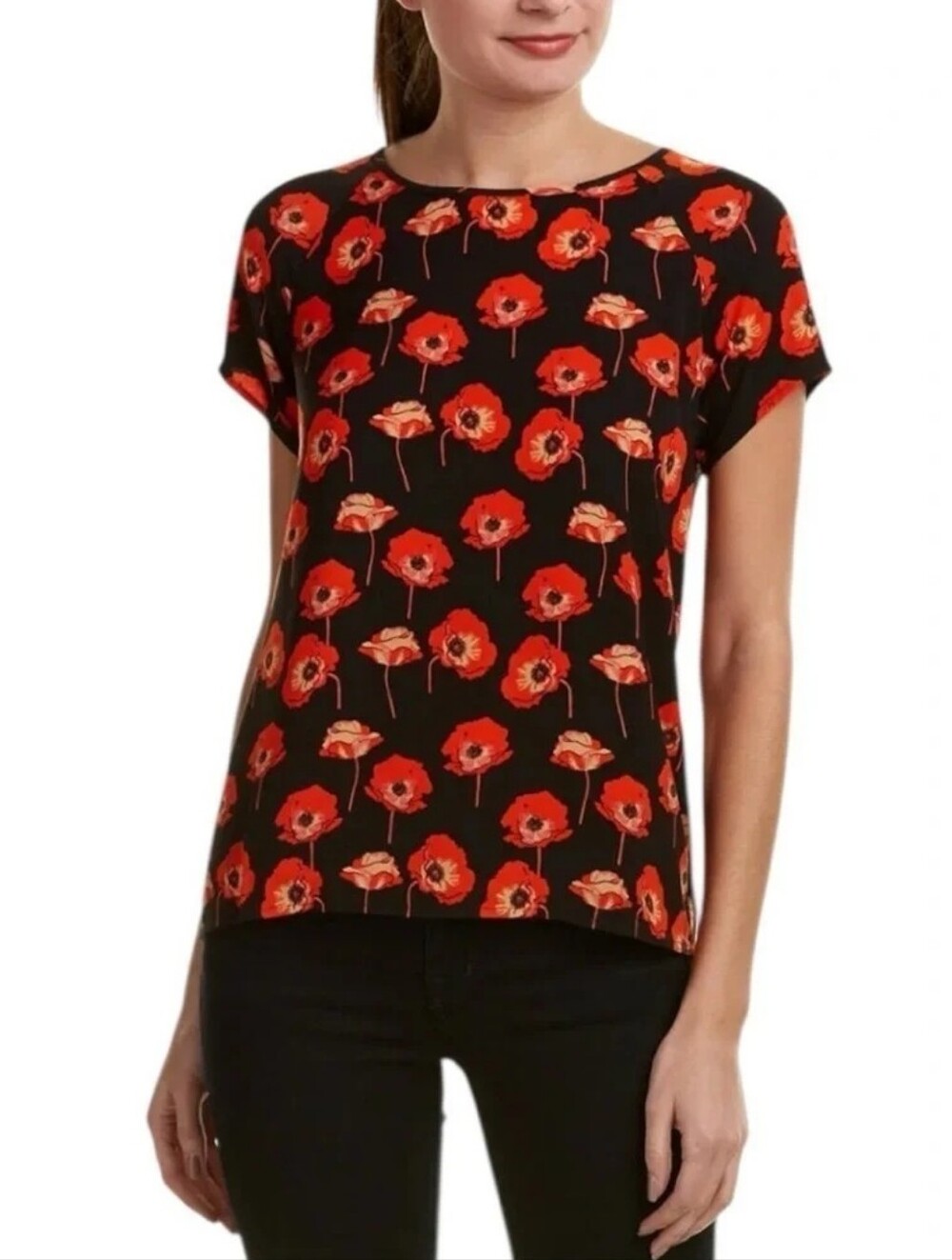CABI #3251 Flanders Poppy Top